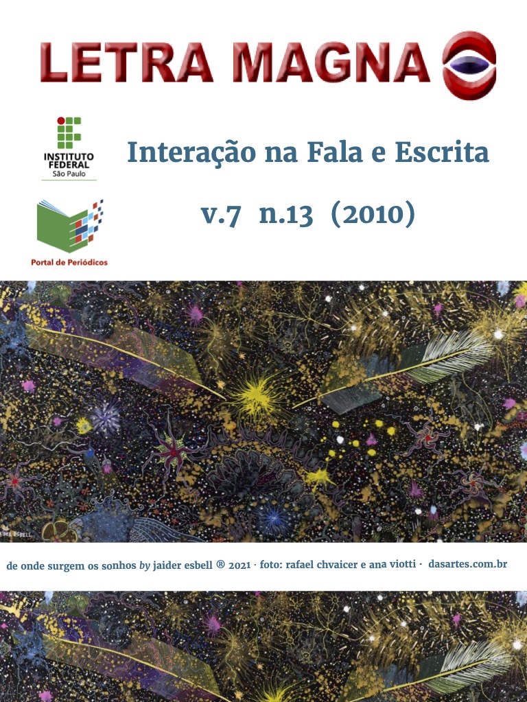 					Visualizar v. 7 n. 13 (2010): Interação na Fala e Escrita
				